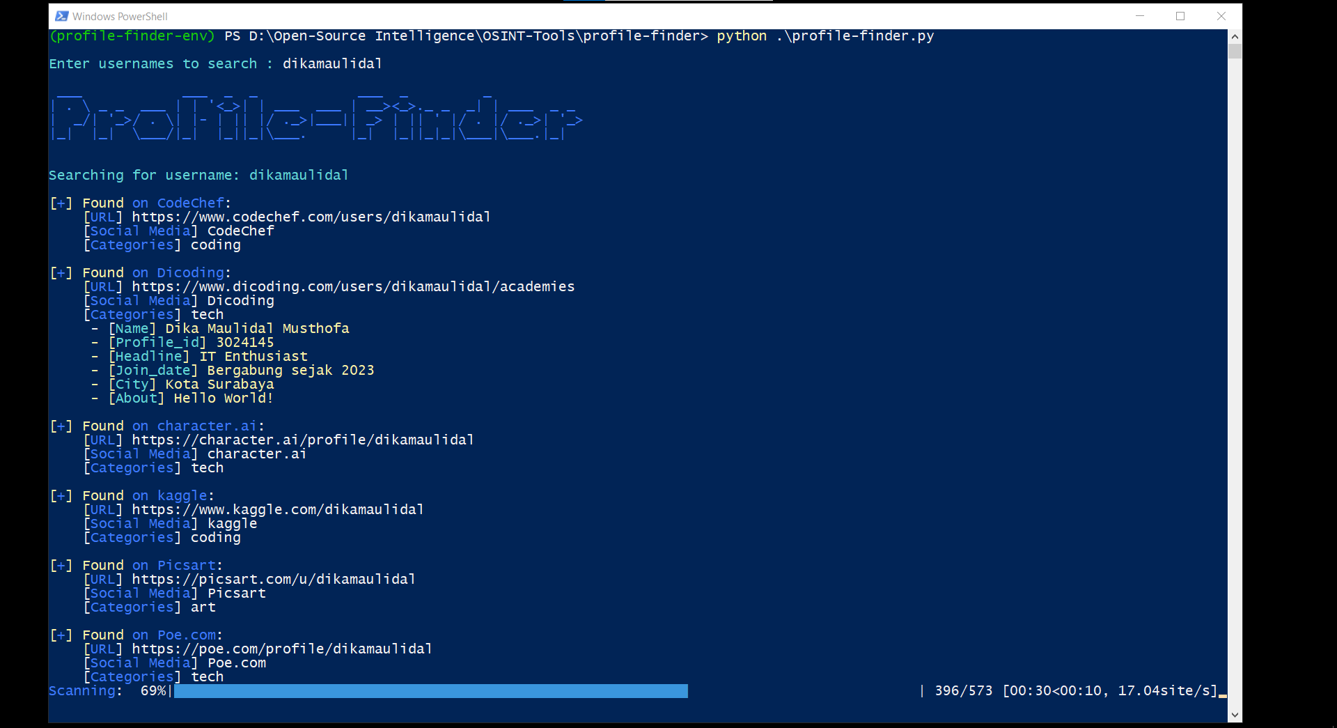 Profile Finder